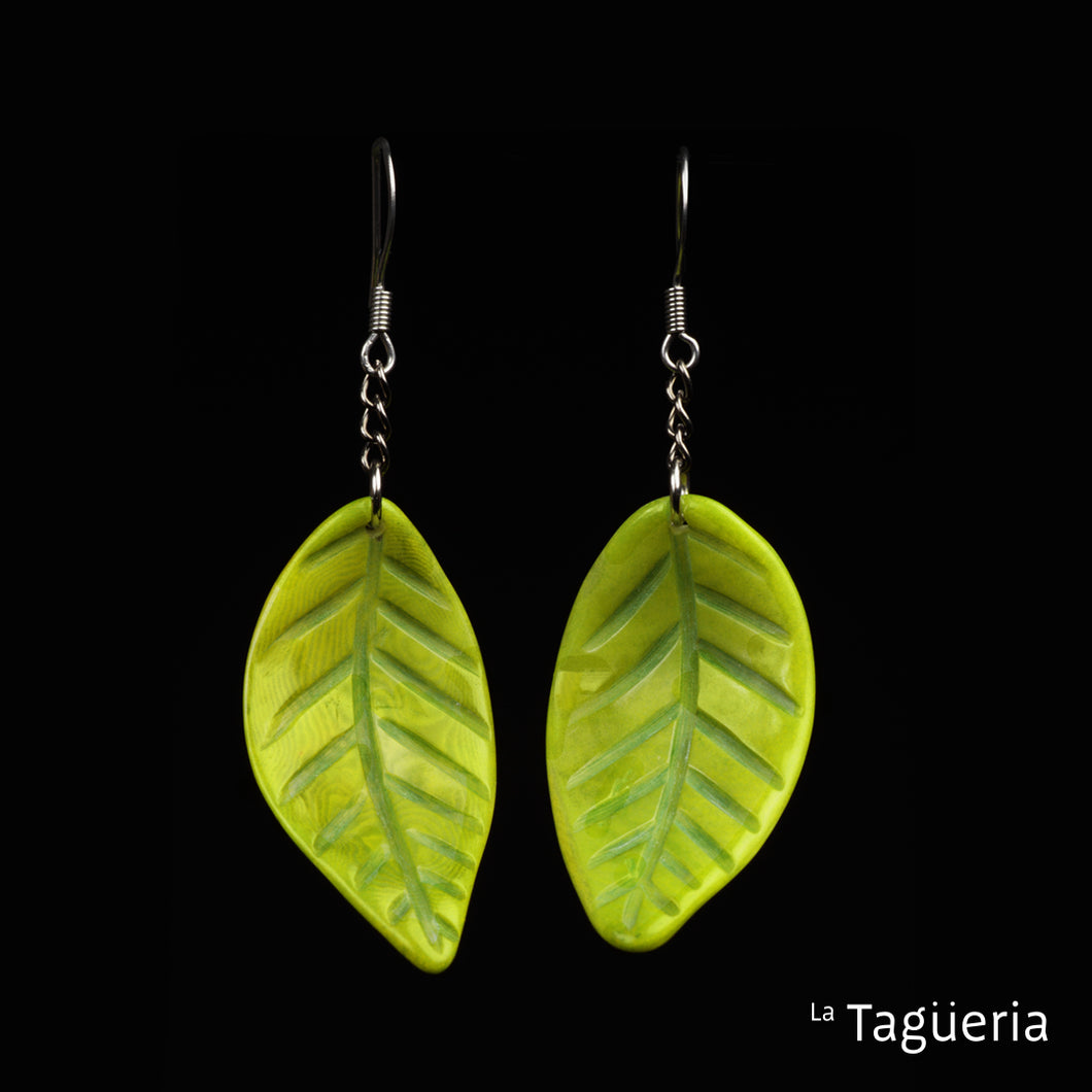 Aretes Hojas